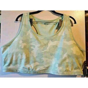 Zelos Sports Bra Mint Camo 4X Full Support/Medium Impact